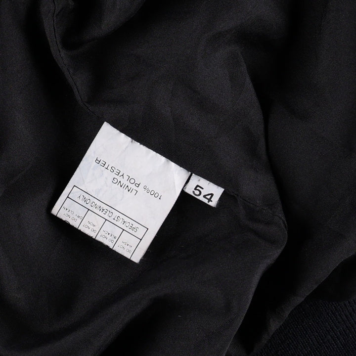 Suede leather blouson, men's size XXL Genuine Leather Suede Leather black type Vintage Second Hand
