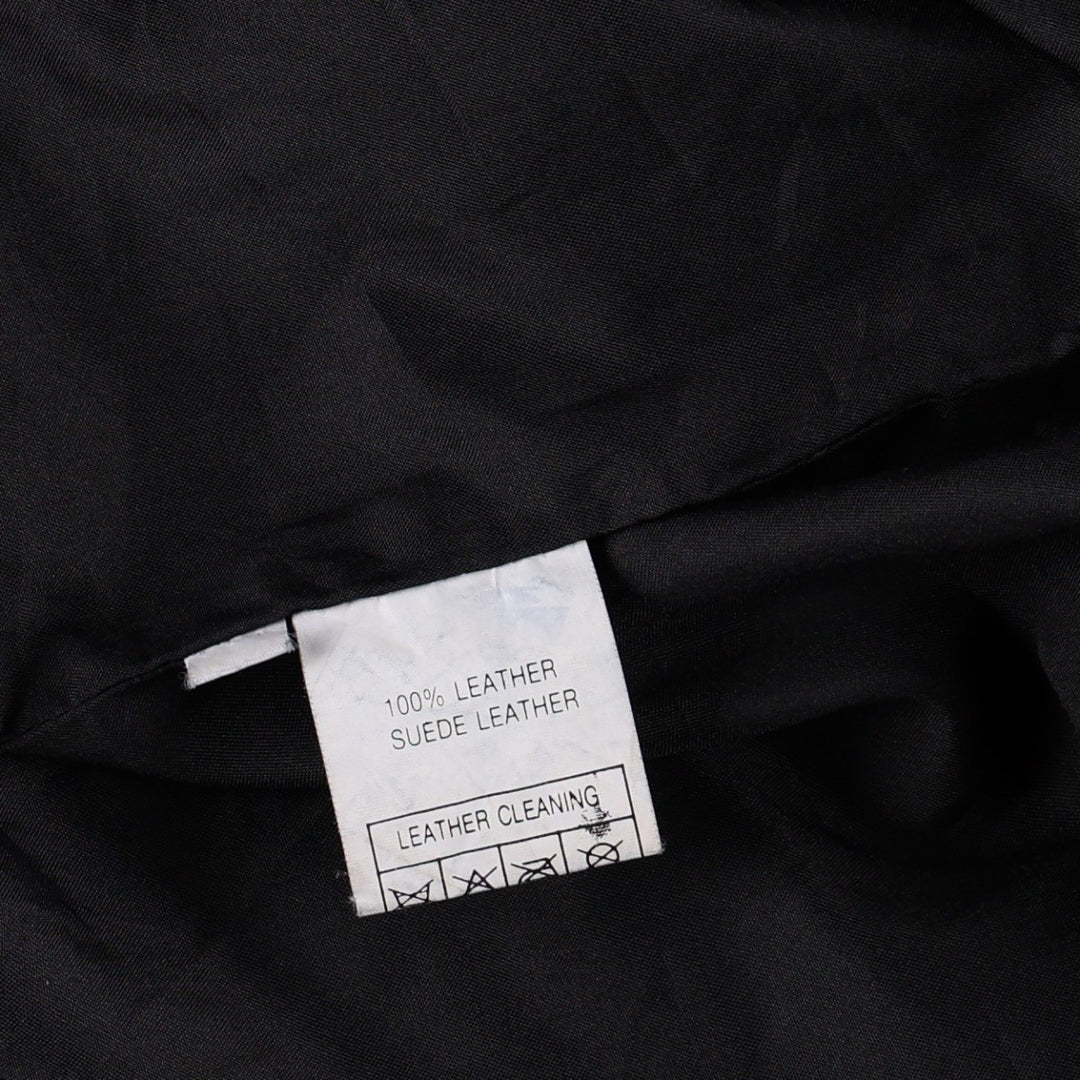 Suede leather blouson, men's size XXL Genuine Leather Suede Leather black type Vintage Second Hand