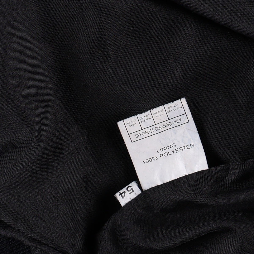 Suede leather blouson, men's size XXL Genuine Leather Suede Leather black type Vintage Second Hand