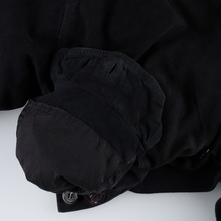 Suede leather blouson, men's size XXL Genuine Leather Suede Leather black type Vintage Second Hand