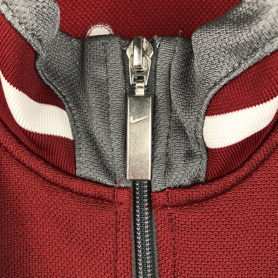 90s-00'S Nike Track Jacket, Men's Size L (approx.) polyester Red type red-purple Vintage Second Hand