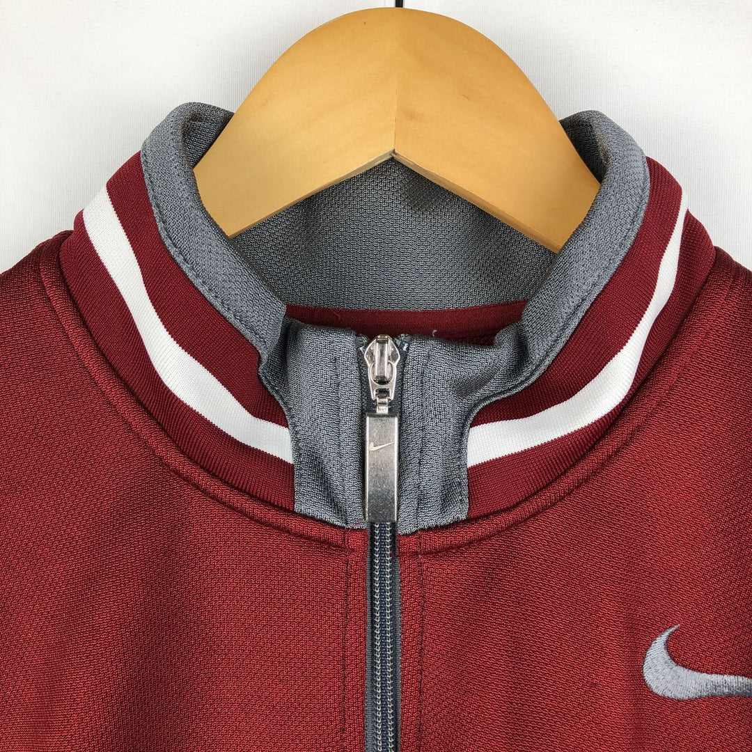 90s-00'S Nike Track Jacket, Men's Size L (approx.) polyester Red type red-purple Vintage Second Hand