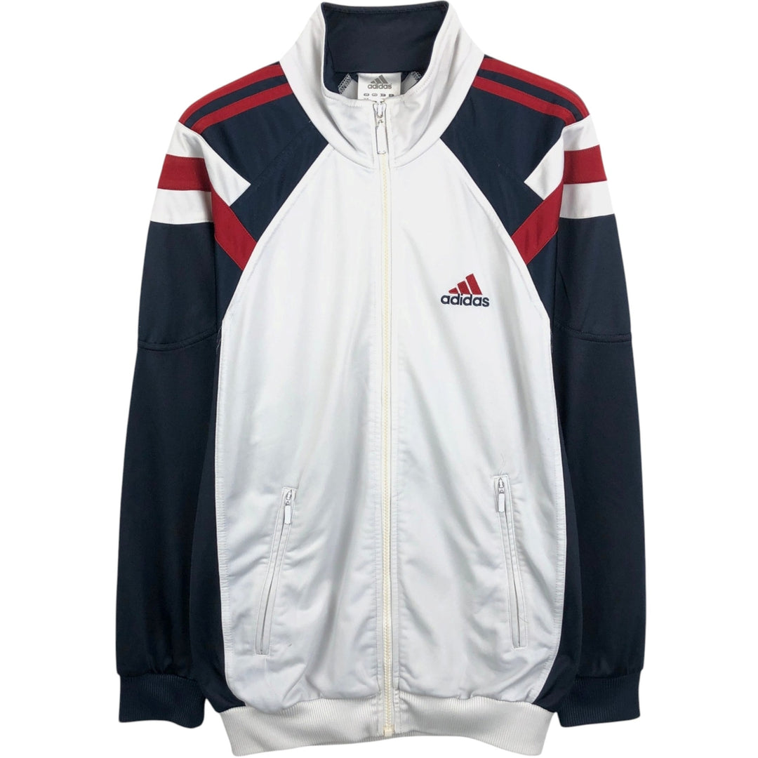 00'S adidas jersey track jacket, men's size S polyester white type Vintage Second Hand