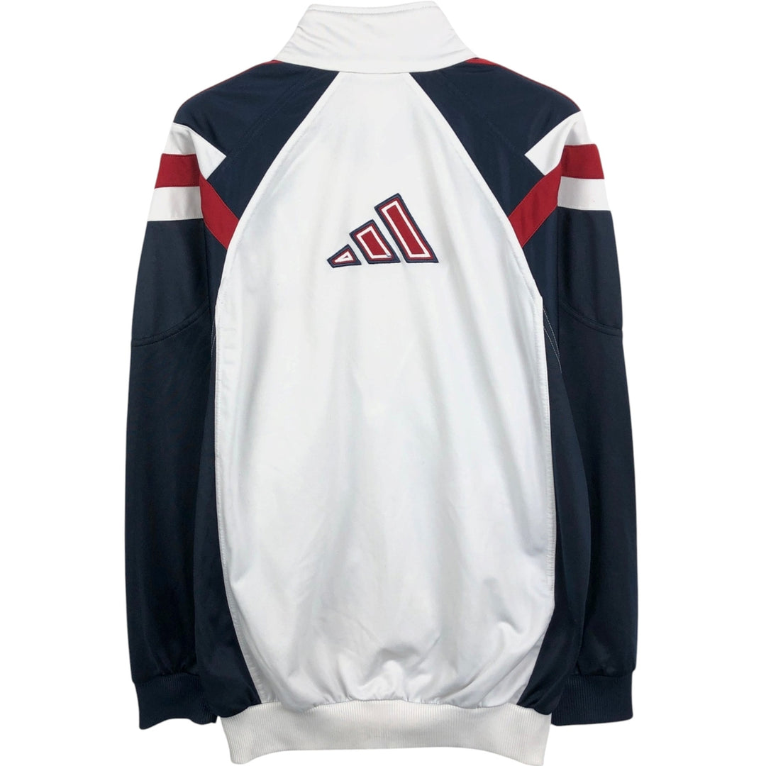 00'S adidas jersey track jacket, men's size S polyester white type Vintage Second Hand