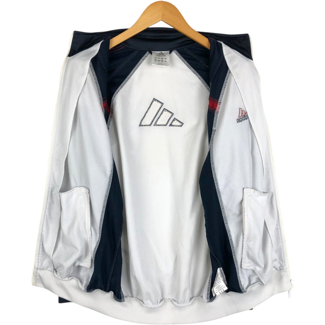 00'S adidas jersey track jacket, men's size S polyester white type Vintage Second Hand