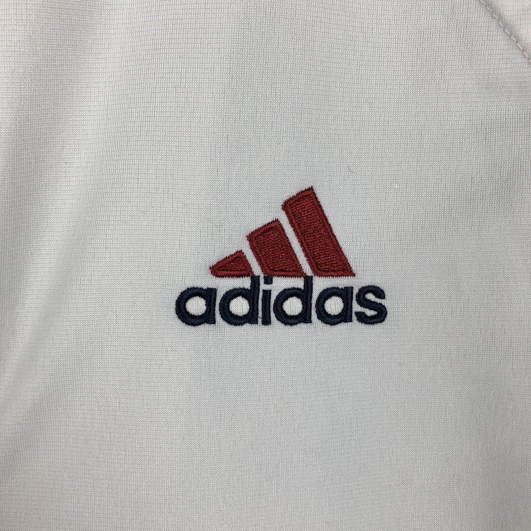 00'S adidas jersey track jacket, men's size S polyester white type Vintage Second Hand