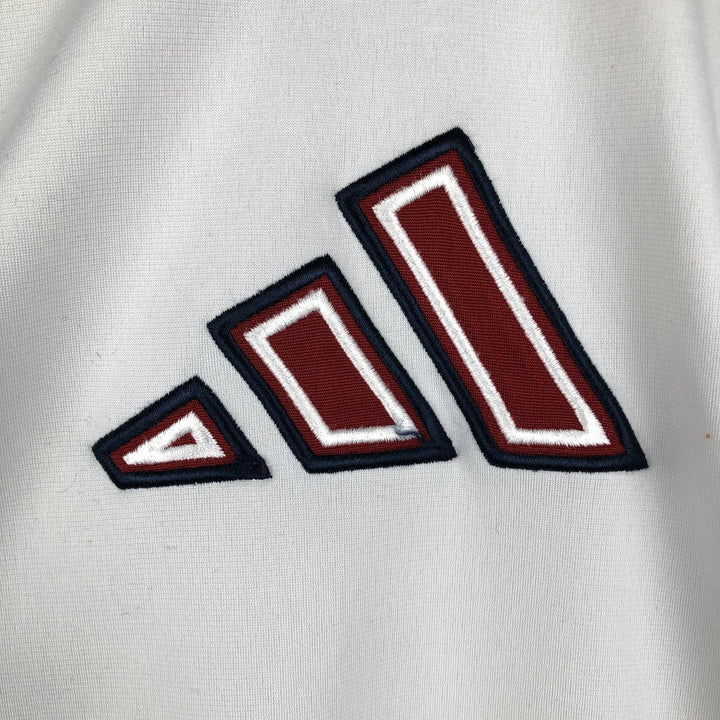 00'S adidas jersey track jacket, men's size S polyester white type Vintage Second Hand