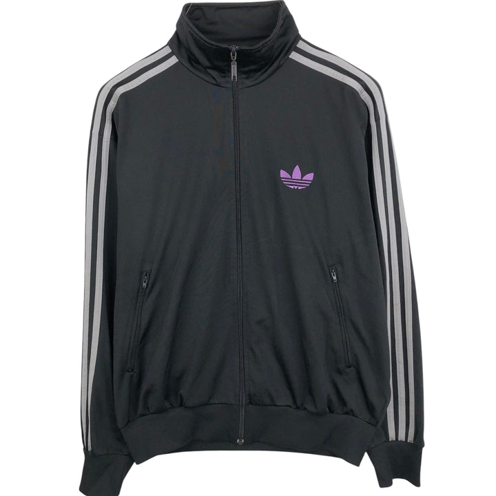 Adidas ORIGINALS Trefoil Logo Track Jacket, Men's Size L (approx.) polyester black type Vintage Second Hand