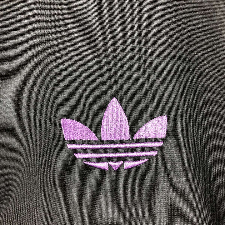 Adidas ORIGINALS Trefoil Logo Track Jacket, Men's Size L (approx.) polyester black type Vintage Second Hand
