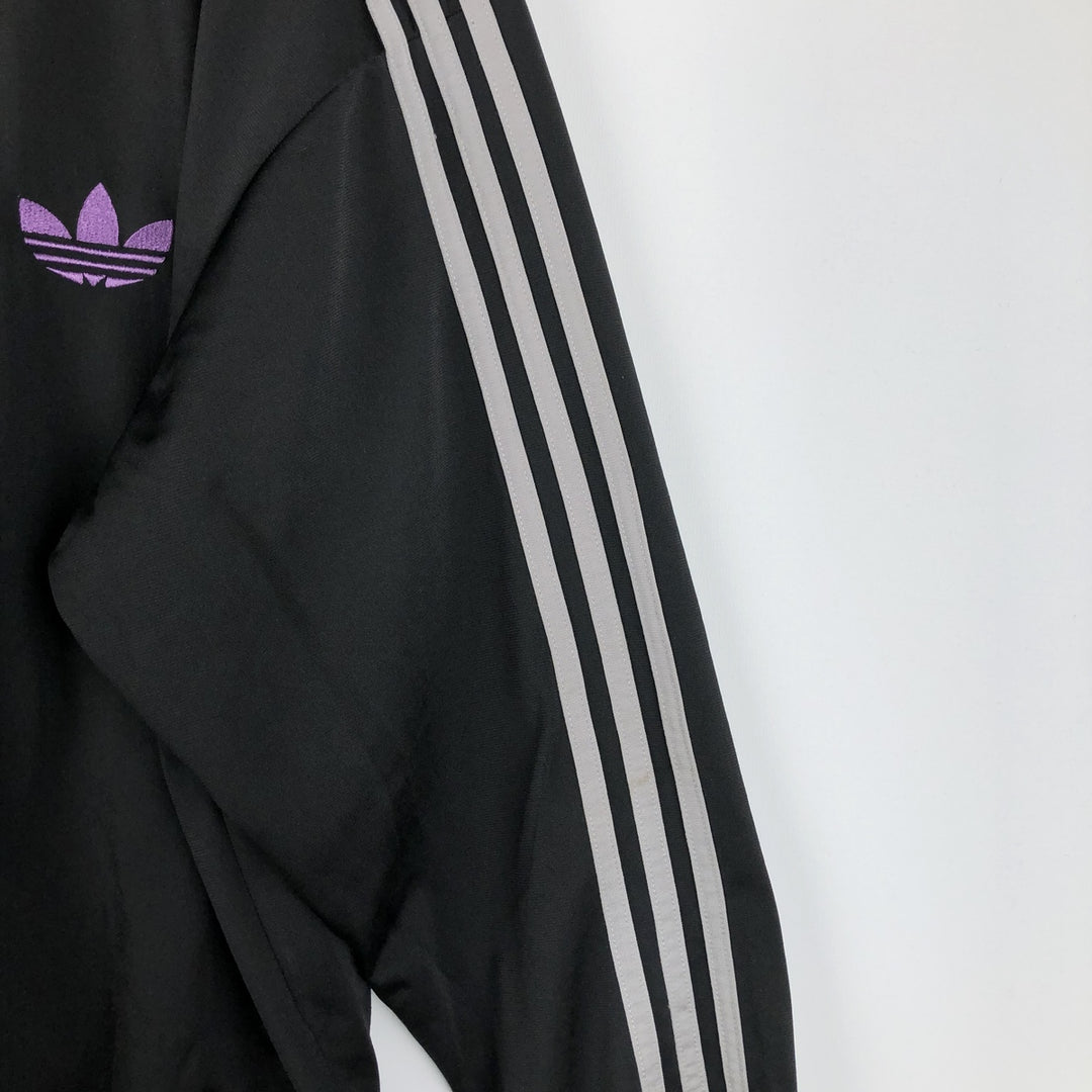 Adidas ORIGINALS Trefoil Logo Track Jacket, Men's Size L (approx.) polyester black type Vintage Second Hand
