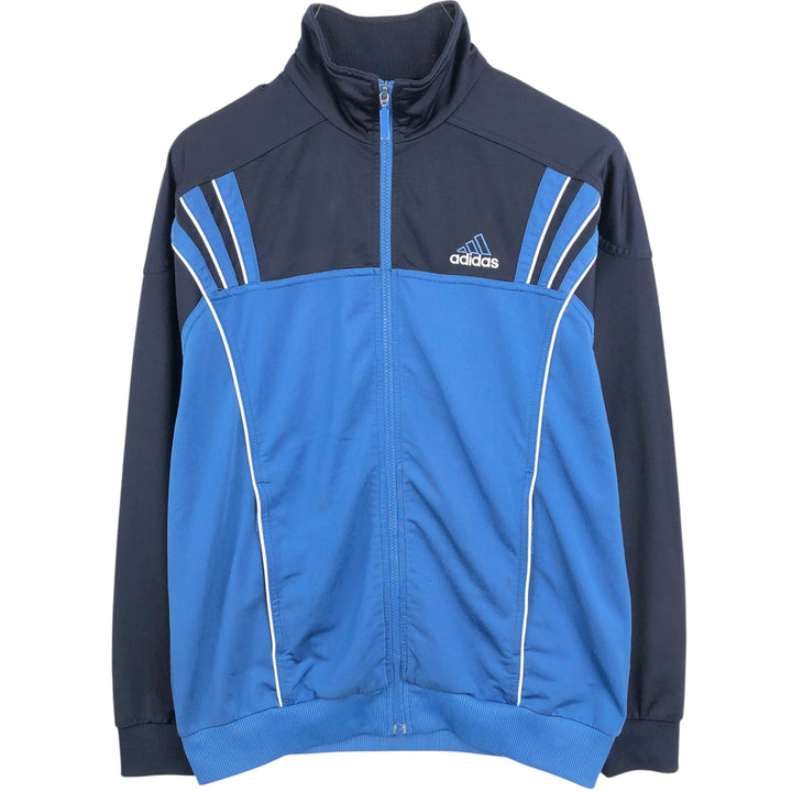 00'S adidas jersey track jacket, men's XL size polyester blue type Vintage Second Hand