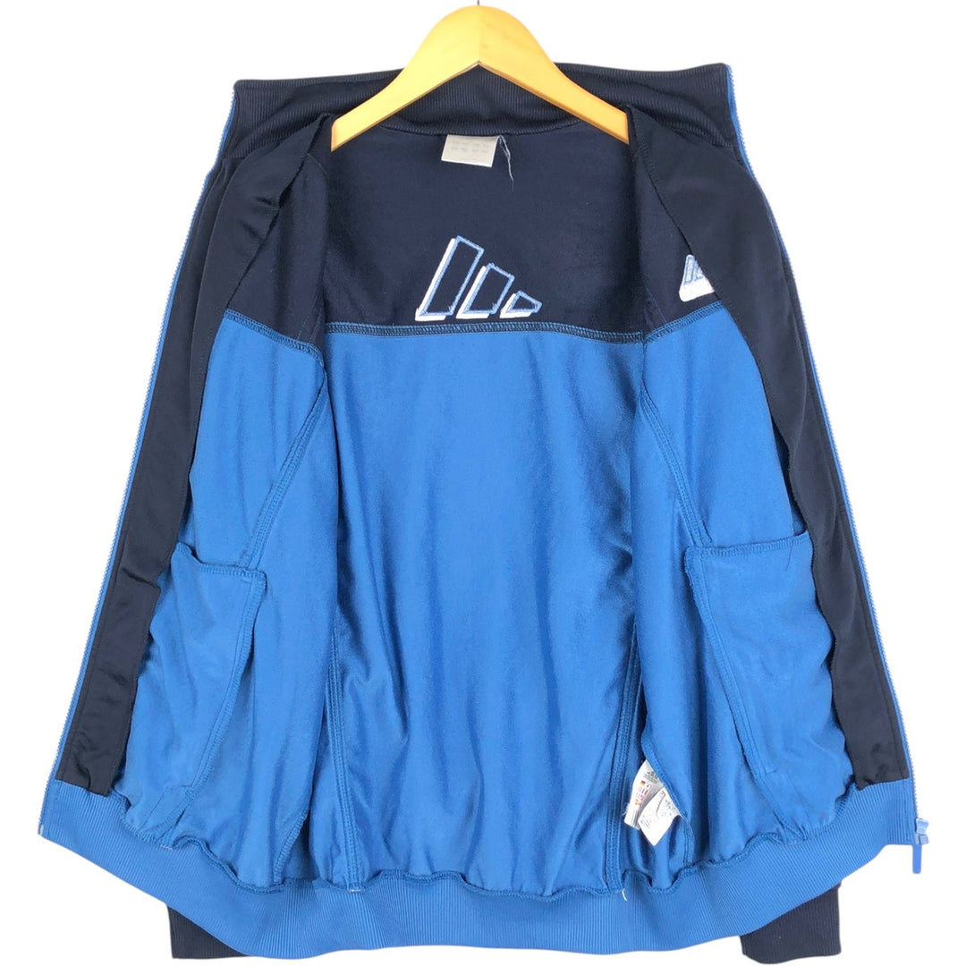 00'S adidas jersey track jacket, men's XL size polyester blue type Vintage Second Hand