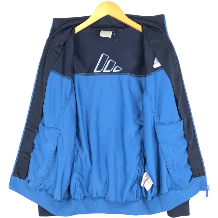 00'S adidas jersey track jacket, men's XL size polyester blue type Vintage Second Hand