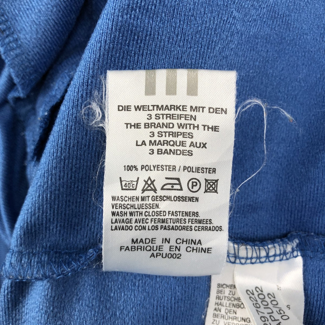 00'S adidas jersey track jacket, men's XL size polyester blue type Vintage Second Hand
