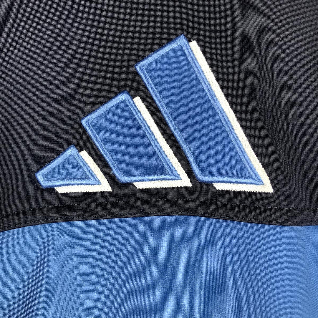 00'S adidas jersey track jacket, men's XL size polyester blue type Vintage Second Hand