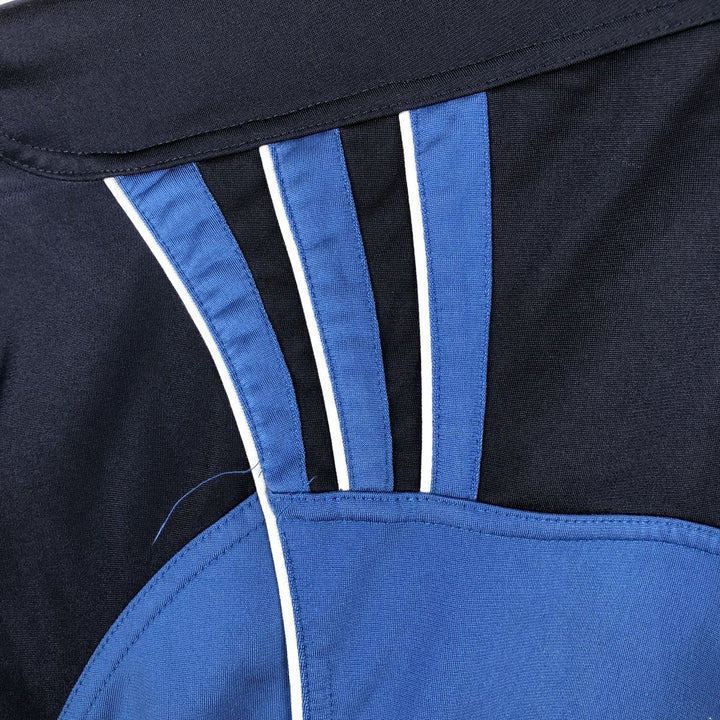 00'S adidas jersey track jacket, men's XL size polyester blue type Vintage Second Hand