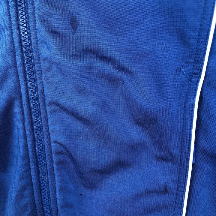 00'S adidas jersey track jacket, men's XL size polyester blue type Vintage Second Hand