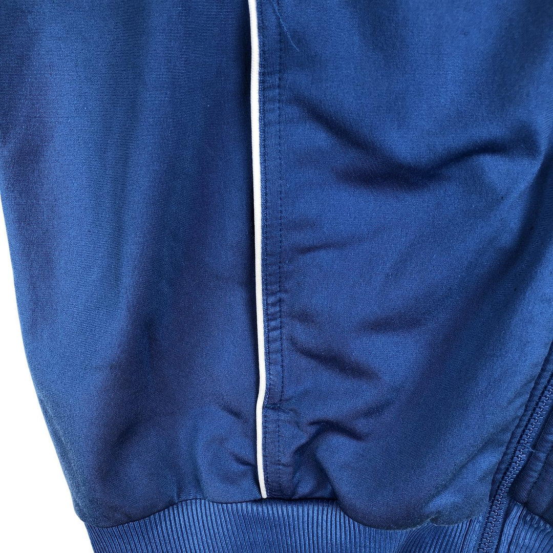 00'S adidas jersey track jacket, men's XL size polyester blue type Vintage Second Hand