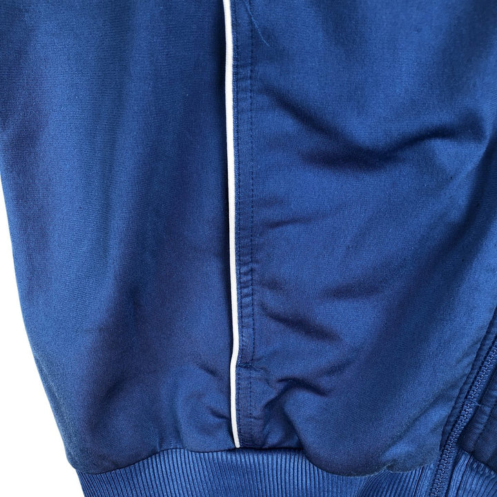 00'S adidas jersey track jacket, men's XL size polyester blue type Vintage Second Hand
