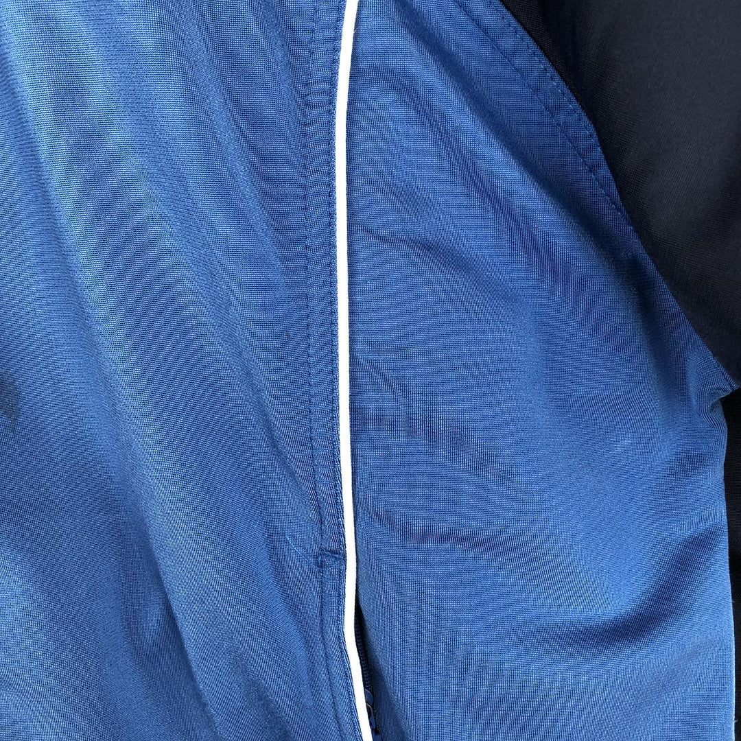 00'S adidas jersey track jacket, men's XL size polyester blue type Vintage Second Hand