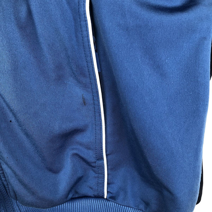 00'S adidas jersey track jacket, men's XL size polyester blue type Vintage Second Hand