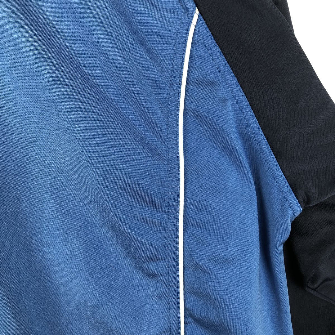 00'S adidas jersey track jacket, men's XL size polyester blue type Vintage Second Hand