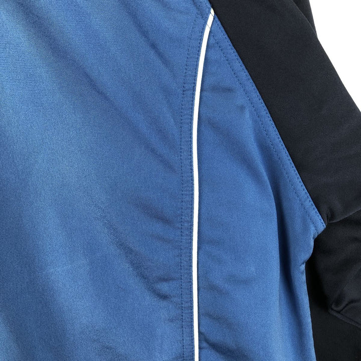 00'S adidas jersey track jacket, men's XL size polyester blue type Vintage Second Hand