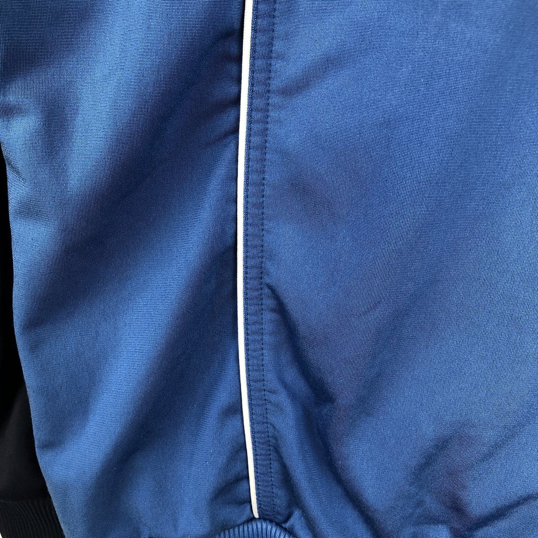 00'S adidas jersey track jacket, men's XL size polyester blue type Vintage Second Hand