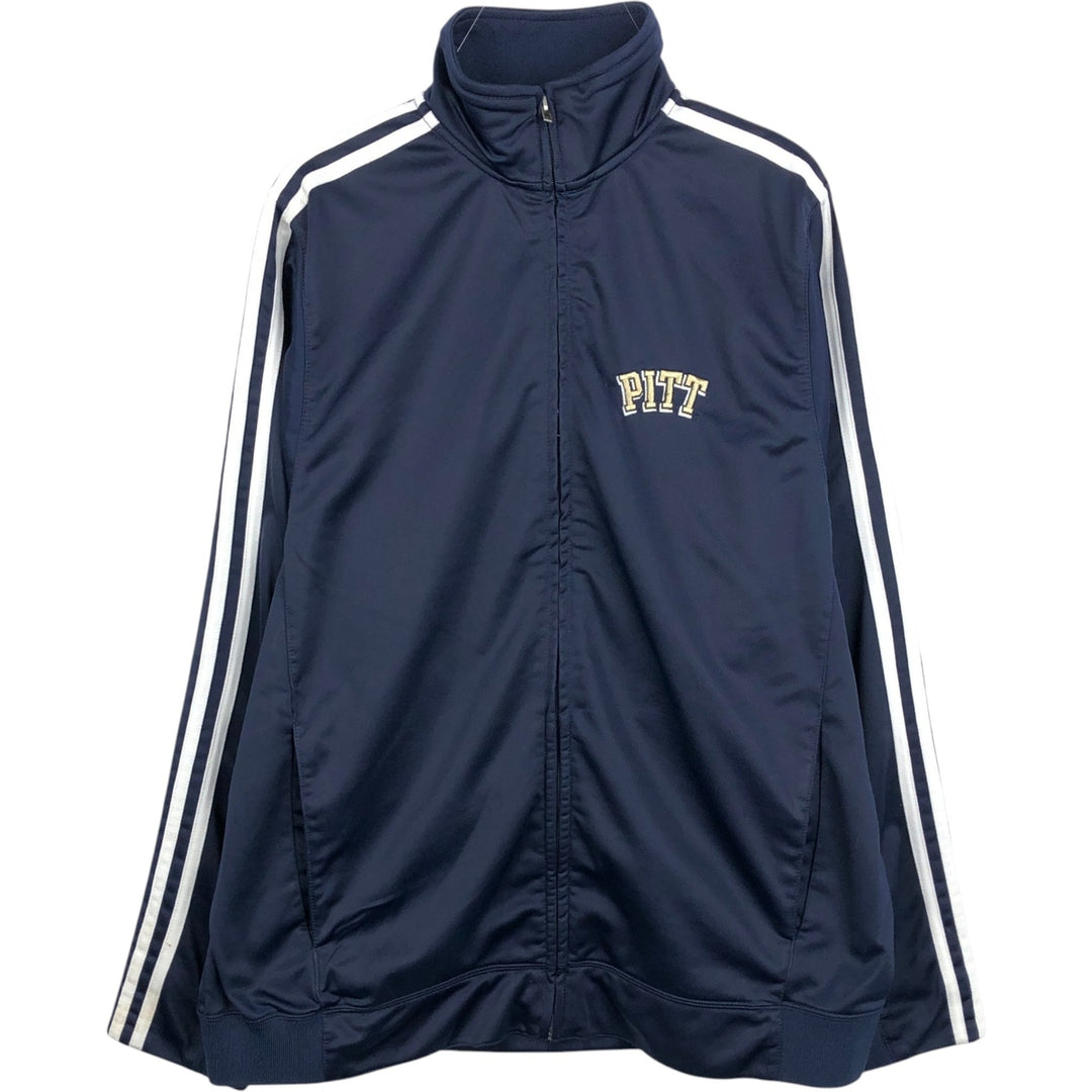 Adidas College Track Jacket, Men's Size L (approx.) polyester navy blue type Vintage Second Hand