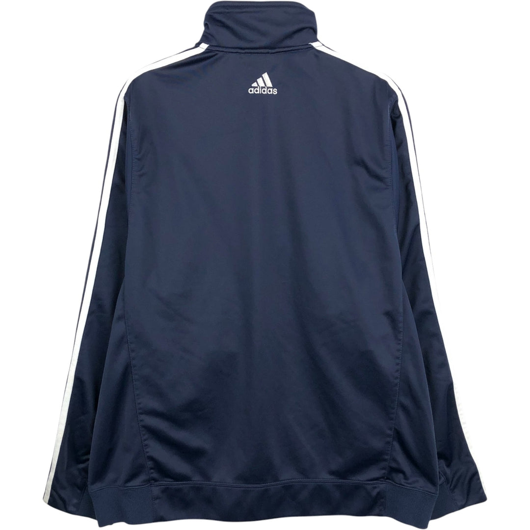 Adidas College Track Jacket, Men's Size L (approx.) polyester navy blue type Vintage Second Hand