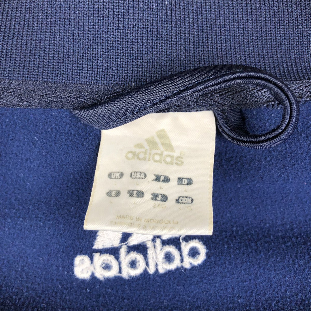 Adidas College Track Jacket, Men's Size L (approx.) polyester navy blue type Vintage Second Hand