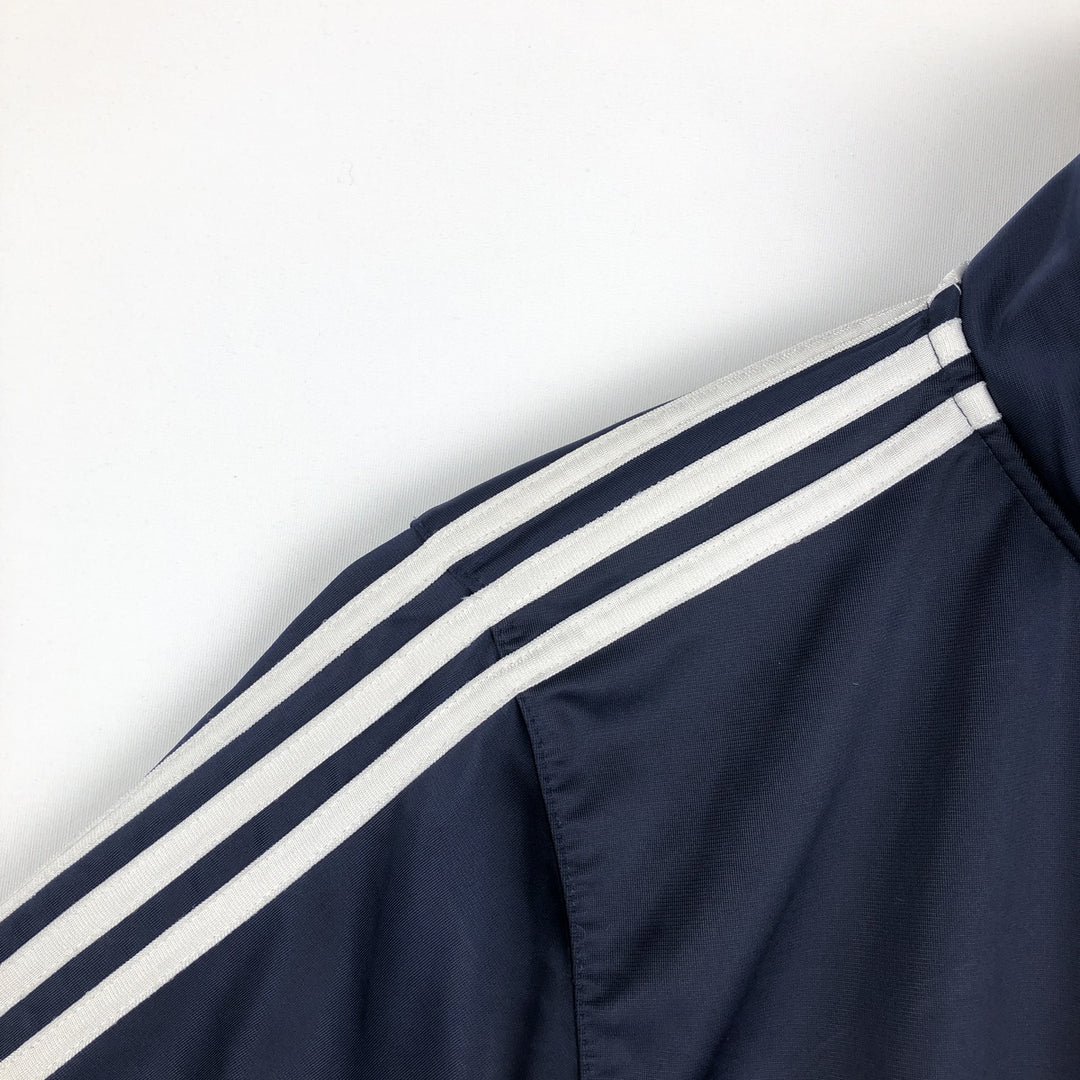 Adidas College Track Jacket, Men's Size L (approx.) polyester navy blue type Vintage Second Hand