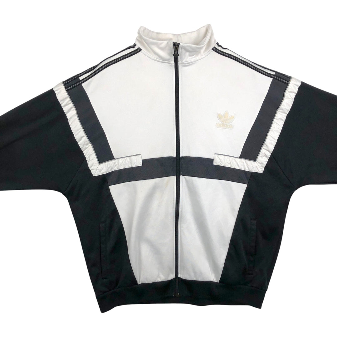 Adidas ORIGINALS Trefoil Logo Track Jacket, Men's Size XL (approx.) polyester white type Vintage Second Hand