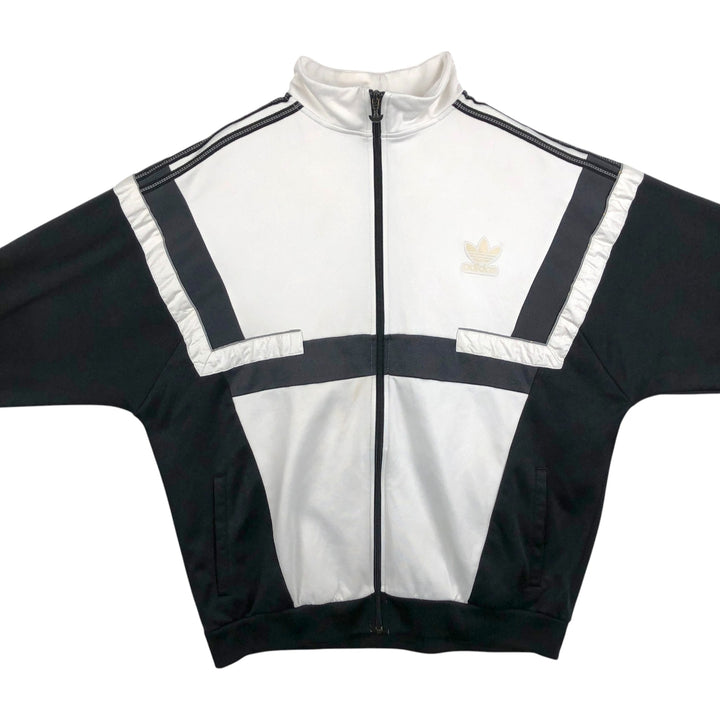 Adidas ORIGINALS Trefoil Logo Track Jacket, Men's Size XL (approx.) polyester white type Vintage Second Hand