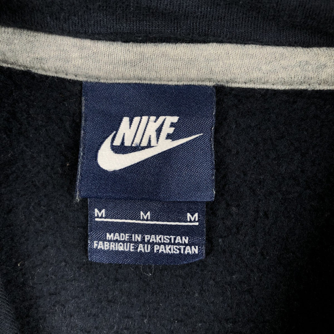 Nike Sweat Pullover Hoodie, Men's Size M cotton navy blue type Vintage Second Hand