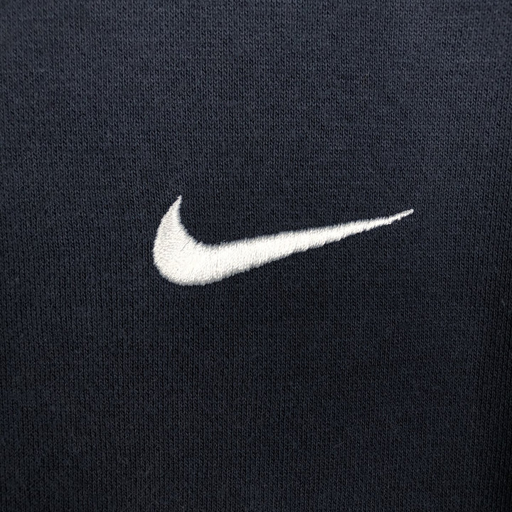 Nike Sweat Pullover Hoodie, Men's Size M cotton navy blue type Vintage Second Hand