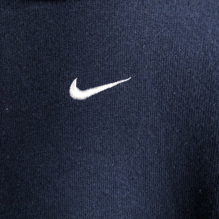 Nike Center Logo Sweat Pullover Hoodie, Men's XL cotton navy blue type Vintage Second Hand