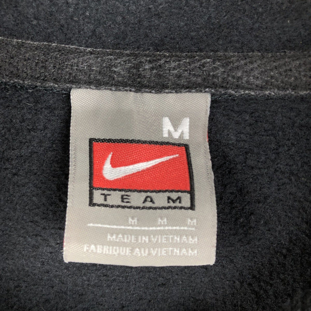 2000'S Nike Team Center Logo Sweatshirt Pullover Hoodie (Men's Size M) cotton black type Vintage Second Hand