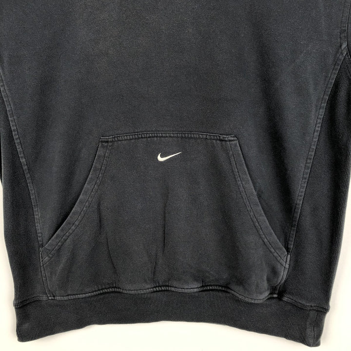 2000'S Nike Team Center Logo Sweatshirt Pullover Hoodie (Men's Size M) cotton black type Vintage Second Hand