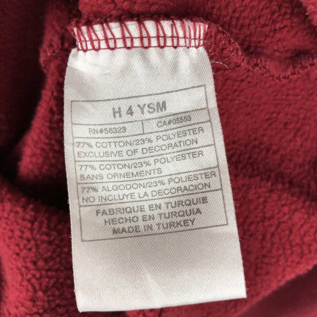 Nike Sweat Pullover Hoodie, Men's Size M cotton burgundy type Vintage Second Hand