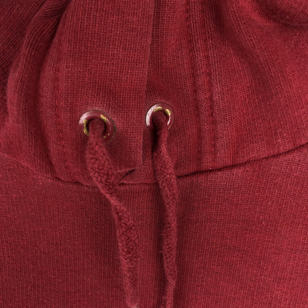 Nike Sweat Pullover Hoodie, Men's Size M cotton burgundy type Vintage Second Hand