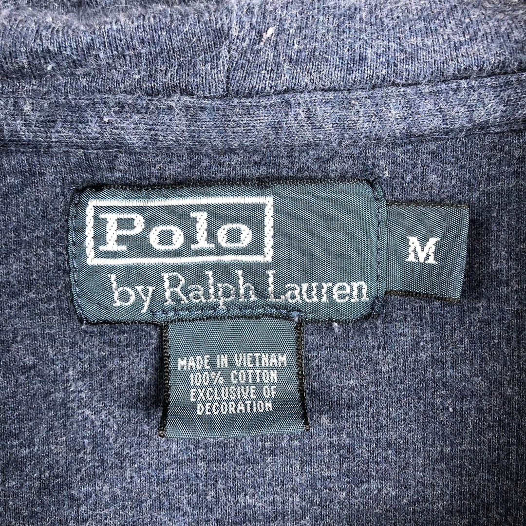 Ralph Lauren POLO RALPH LAUREN Sweat Full Zip Hoodie Men's M cotton Navy blue Vintage Second Hand