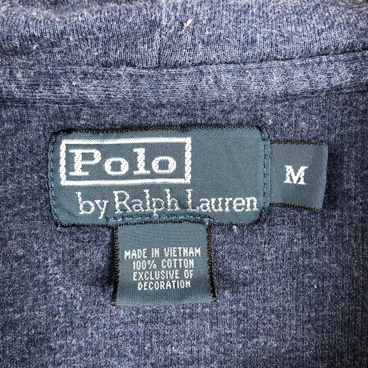 Ralph Lauren POLO RALPH LAUREN Sweat Full Zip Hoodie Men's M cotton Navy blue Vintage Second Hand