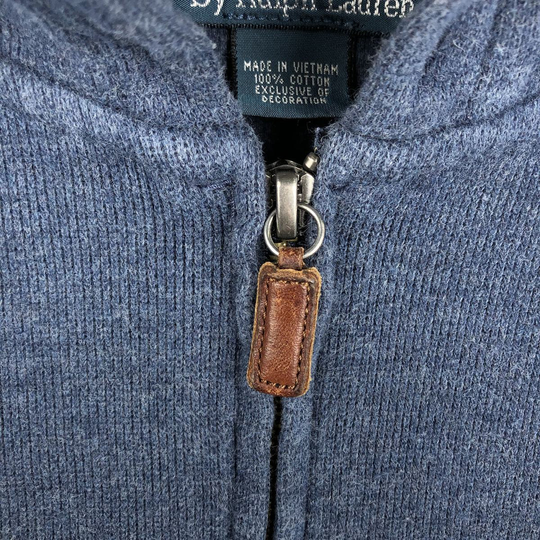 Ralph Lauren POLO RALPH LAUREN Sweat Full Zip Hoodie Men's M cotton Navy blue Vintage Second Hand