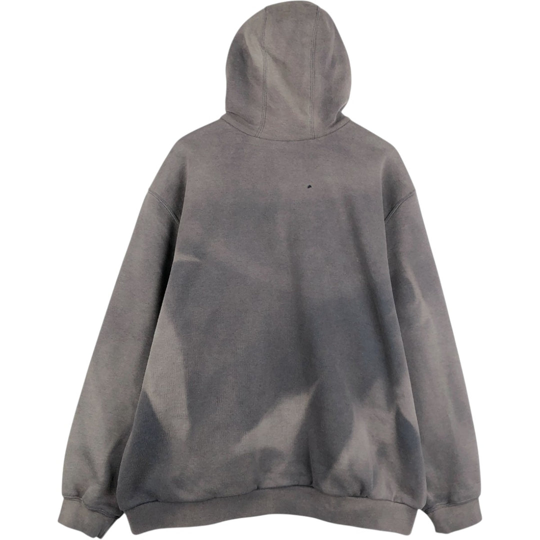 Carhartt Sweat Full Zip Hoodie Men's XL cotton Charcoal Vintage Second Hand
