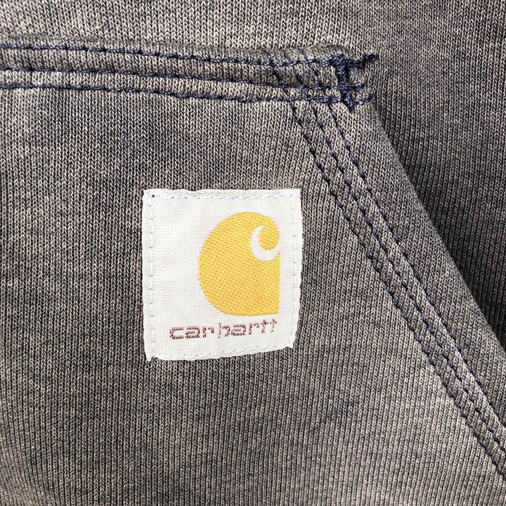 Carhartt Sweat Full Zip Hoodie Men's XL cotton Charcoal Vintage Second Hand