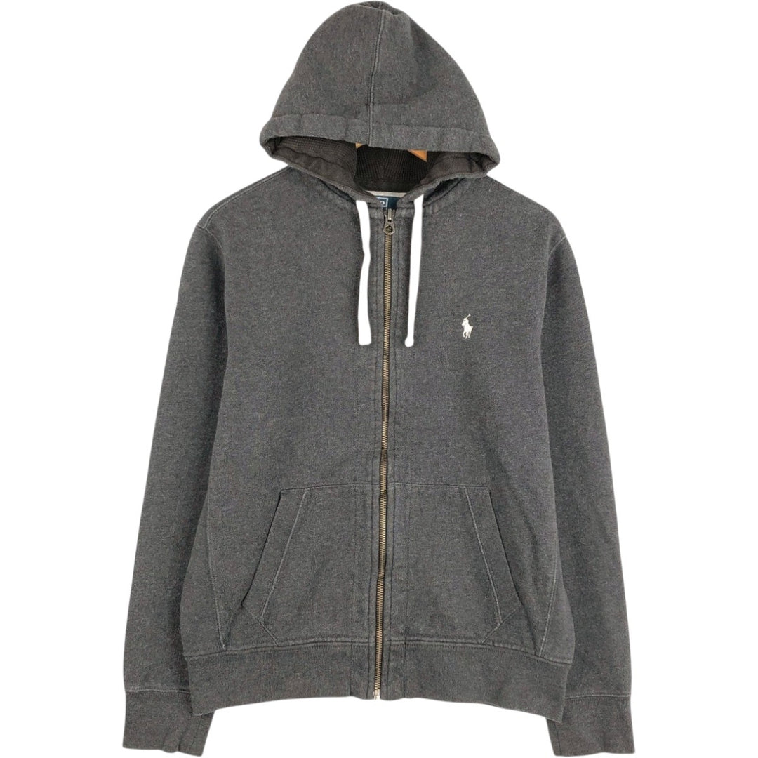 Ralph Lauren POLO by Ralph Lauren Sweat Full Zip Hoodie Men's L size cotton black type Vintage Second Hand