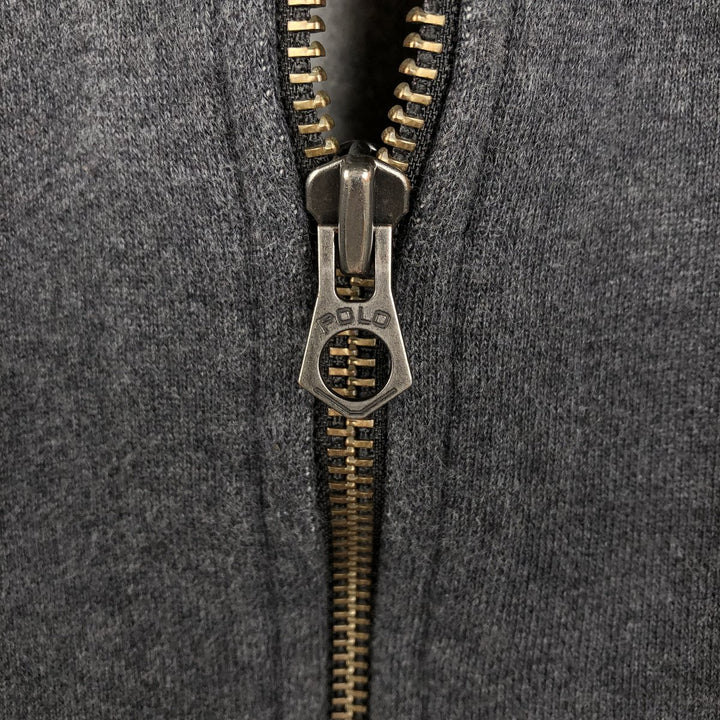 Ralph Lauren POLO by Ralph Lauren Sweat Full Zip Hoodie Men's L size cotton black type Vintage Second Hand