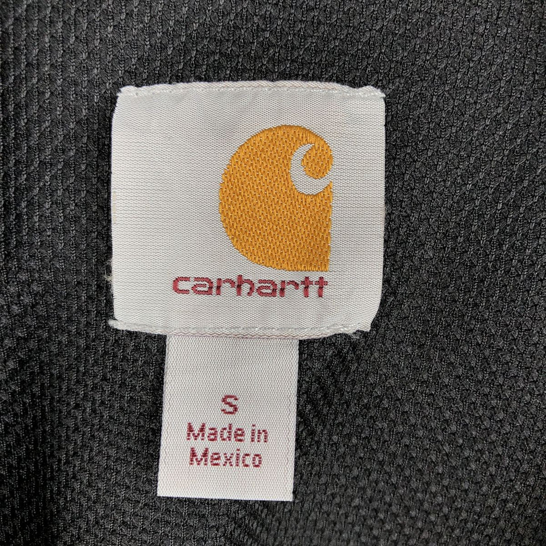 Carhartt Sweat Full Zip Hoodie, Men's S Size cotton black type Vintage Second Hand