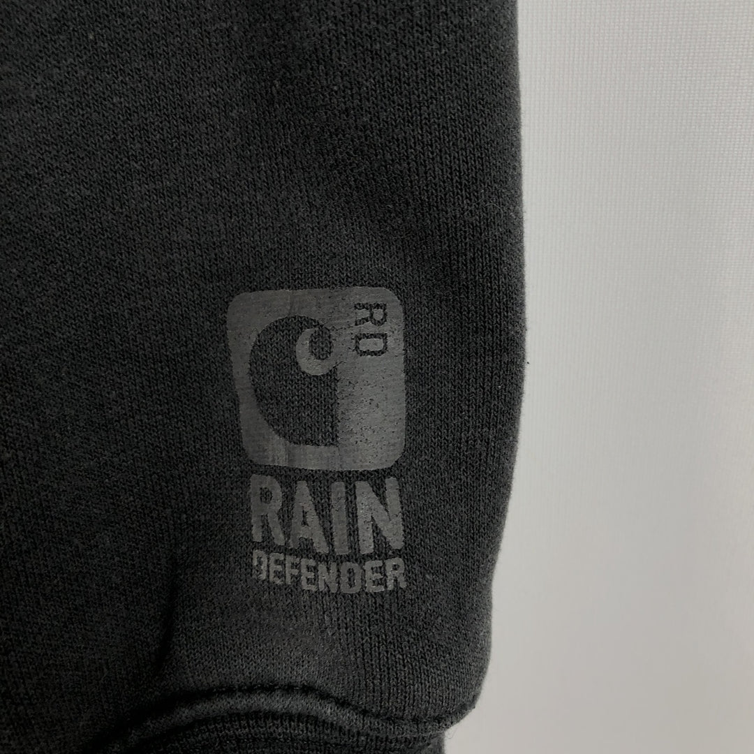 Carhartt Sweat Full Zip Hoodie, Men's S Size cotton black type Vintage Second Hand